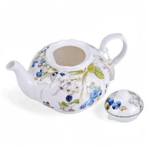Wild Berries Bone China Teapot, 1.14 qt, in Gift Box