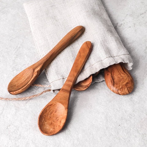 Mini Olive Wood Spoons, 5.1" – ArtisRaw