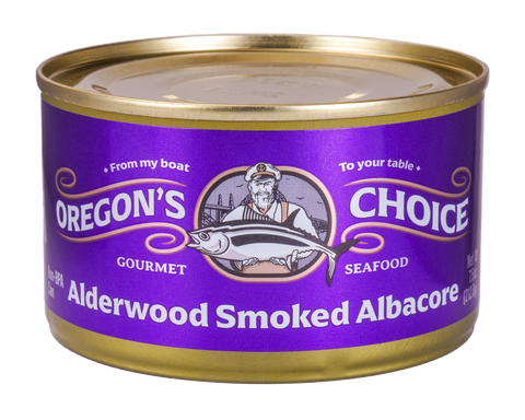 Alderwood Smoked Albacore Tuna, 7.5 oz - Oregon's Choice Gourmet