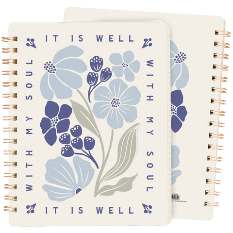 It Is Well With My Soul Spiral Notebook - Primitives by Kathy