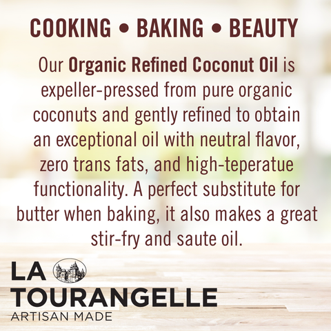 Organic Refined Coconut Oil, 14 Fl Oz - La Tourangelle
