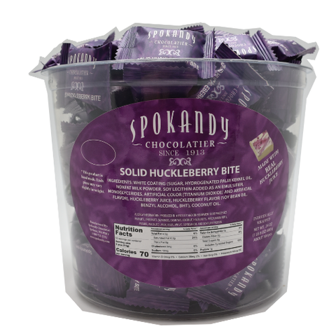 Huckleberry Bites, 0.23 oz each - Spokandy Chocolatier