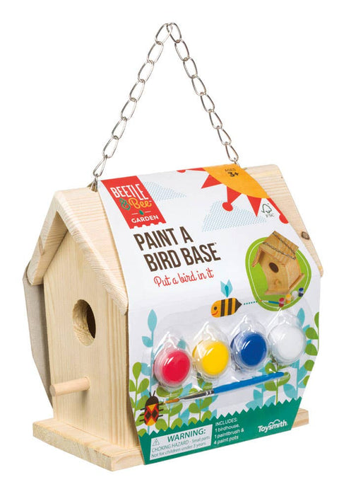 Paint A Bird Base, Backyard Birdhouse Kit - Beetle & Bee