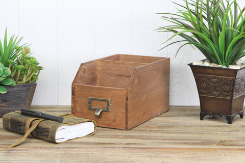 Cheungs Home Decor - Lucius Wooden 2 Slot Organizer