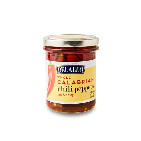 Calabrian Chili Peppers 6.7oz - Delallo
