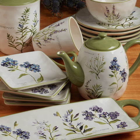 Fresh Herbs Soup Pasta Bowl 9 x 2" - Certified International