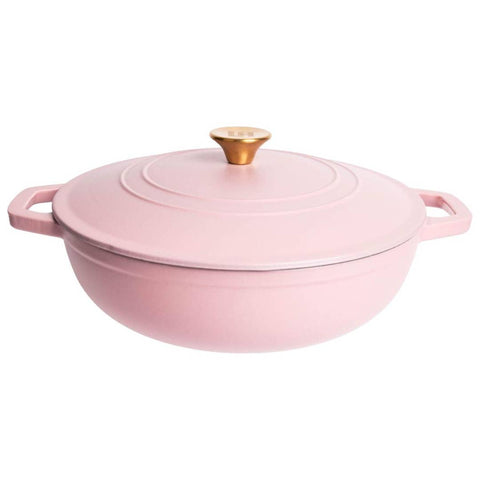 Enameled Cast Iron Dutch Oven: 5 Qt. Teal Blue - Lexi Home