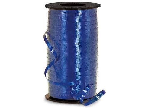 Poly Curling Ribbon: Navy Blue, 3/8"x250 yards - Nashville Wraps