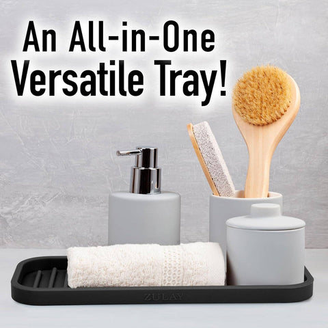 Silicone Sponge Holder for Kitchen Sink: Gray - Zulay Kitchen
