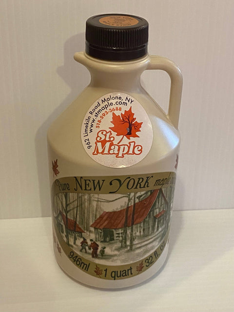 Grade A Golden Pure New York State Maple Syrup, Pint - St. Maple, LLC