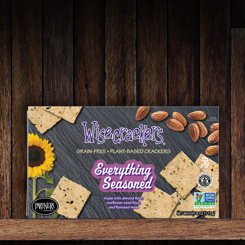 Everything Seasoned Gluten-Free Snack Crackers - Partners Crackers