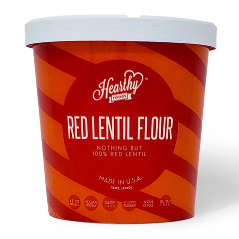 Red Lentil Flour, 1 lb, gluten free - Hearthy Foods