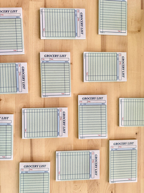 Guest Check Notepad Grocery List - Marigold Press