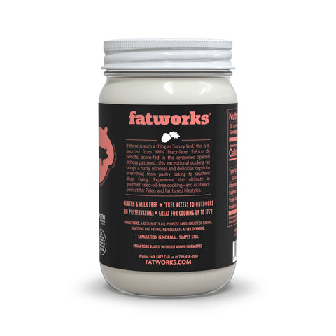 Spanish Iberico Lard Pasture Raised, 14 oz - Fatworks