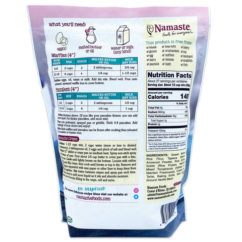 Waffle & Pancake Mix, 48 oz - Namaste Foods