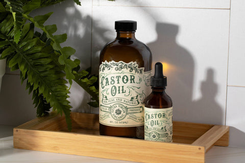 Organic Cold Pressed Castor Oil, 16 oz, Hexane Free USA bottled - Roots And Leaves