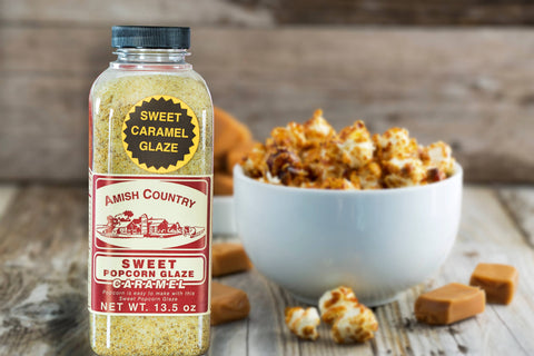 15oz Bottle of Caramel Glaze - Amish Country Popcorn