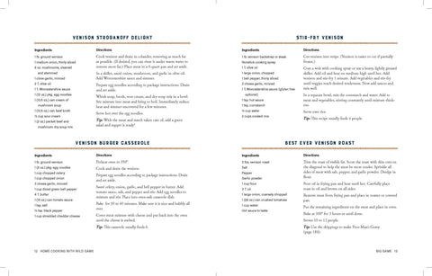 Home Cooking with Wild Game: Over 200 Hearty Recipes - Harvest House Publishers Gift & Specialty Books