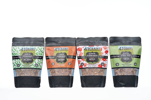 Lentil Crunchers, 8 oz Variety Pack, Gluten Free - 41 Grains