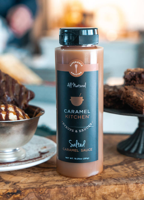 Salted Caramel Sauce, 9 oz - Caramel Kitchen