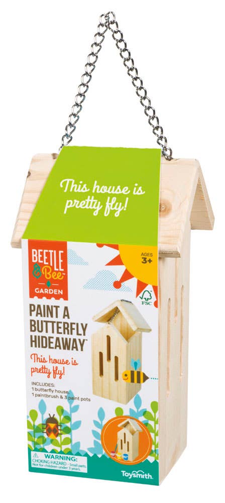 Paint-A-Butterfly Hideaway House - Beetle & Bee