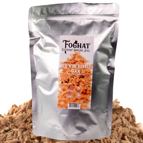 Foghat Culinary Smoking Fuel: Red Wine Barrel Oak, 4oz - ThousandOaksBarrelCo.