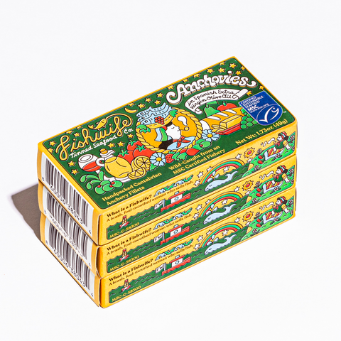 Cantabrian Anchovies in Extra Virgin Olive Oil, 1.73oz - Fishwife