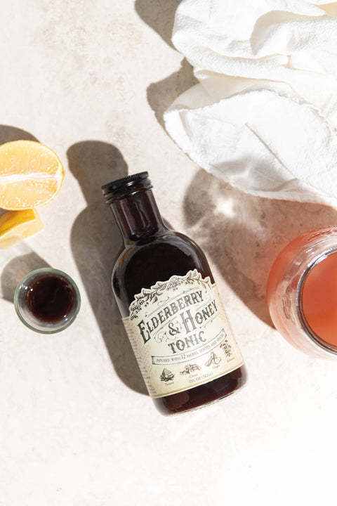 Elderberry & Honey Tonic, 16 oz - Roots And Leaves