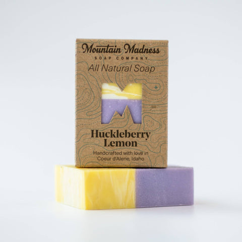 Huckleberry Lemon Bar Soap - Mountain Madness Soap Co.