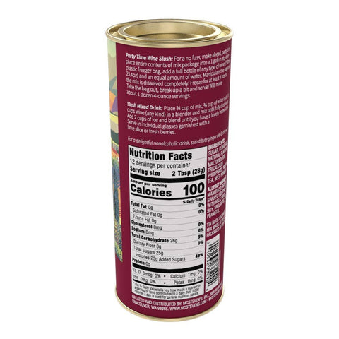 Red or White Wine Slush - Original Blend, 12oz Round Tin - McSteven's