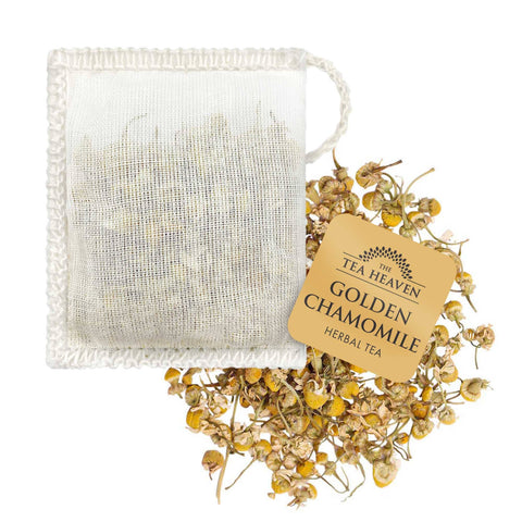 Golden Chamomile Tea Canister, 15 bags - The Tea Heaven