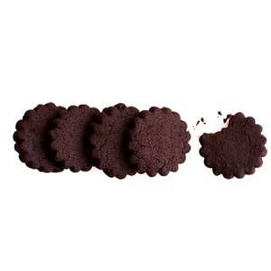 Shortbread Chocolate Cacao Nib Cookies, 4 oz - Rustic Bakery