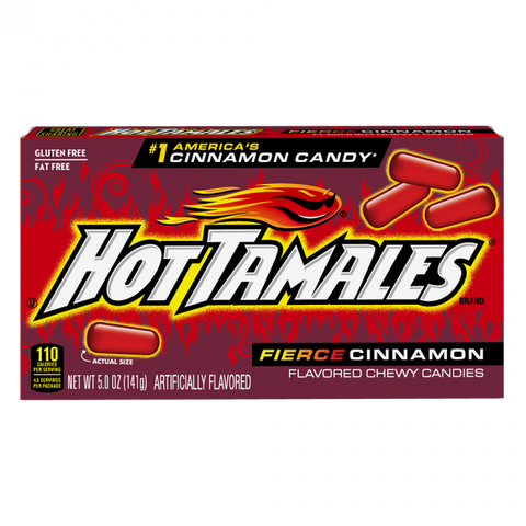 Hot Tamales, 4.25oz Theater Box - Grandpa Joe's Candy Shop