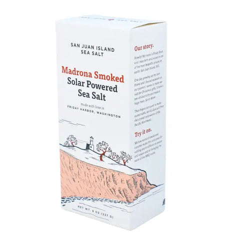 8 oz Madrona Smoked Sea Salt - San Juan Island Sea Salt