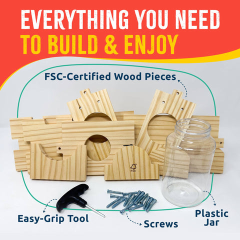 Squirrel Feeder Woodworking Kit - SparkJump