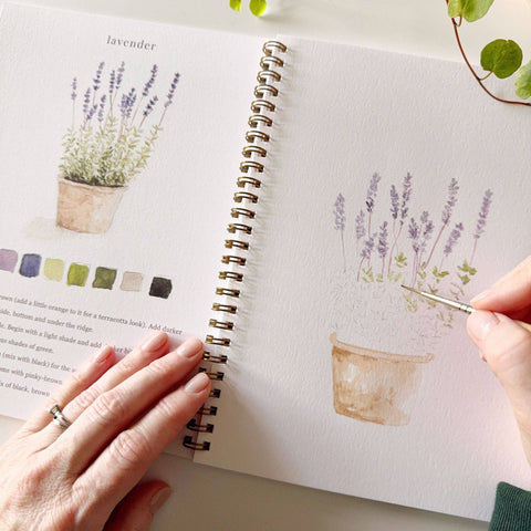 Garden Watercolor Workbook - Emily Lex Studio
