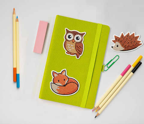 Diamond Dotz BIG DOTZ Stickers, Forest Friends, Pack of 3 - Toysmith