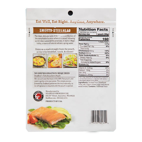 Ready-To-Eat Smoked Trout, 3.5 oz - SeaBear Smokehouse