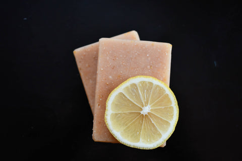 Lemon Scrub - Olive Oil Soap with Oats - Orange Thyme Bath Apothecary