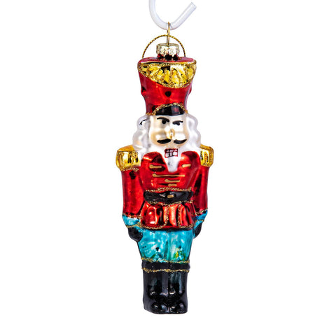 Nutcracker Glass Christmas Tree Ornament - STP