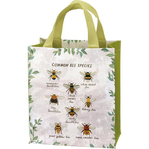 Bees Daily Tote, 8.8"x10.3"x4.8" - Primitives by Kathy