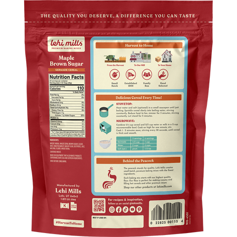 Maple & Brown Sugar Germade: 2 lb Pouch - Lehi Mills