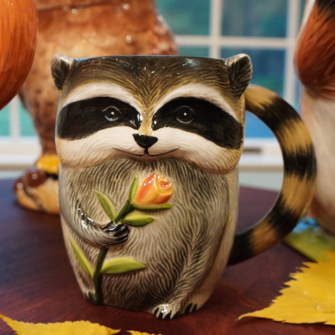 Woodland Critters Fall 3-D Mugs, 16 oz, Assorted - Certified International