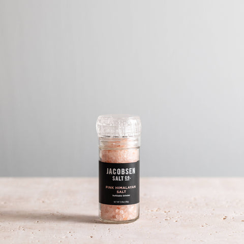 Pink Himalayan Salt Grinder - Glass Grinder - Jacobsen Salt Co.