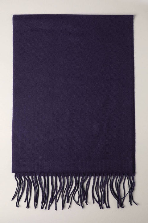 Navy Softer Than Cashmere Solid Muffler Scarf - One Size - Fashion City