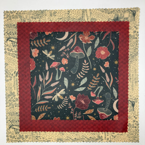 Beeswax Wraps, Wildwood, Starter Set of 3, 8"x8", 10"x10", 12"x12" - Shor