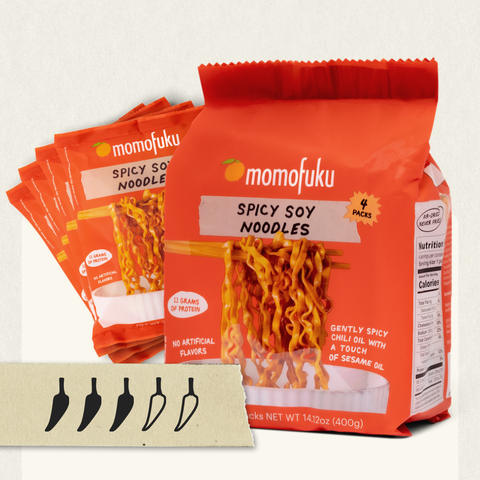 Spicy Soy Noodles, Pack of 4 - Momofuku