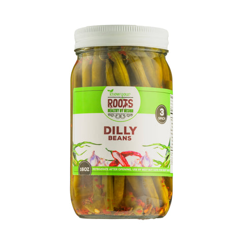 Dilly Beans, 16 oz - Know Your Roots Pickles