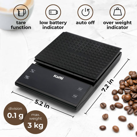 Digital Food Scale Stainless Steel with Tare Feature - Kaffe