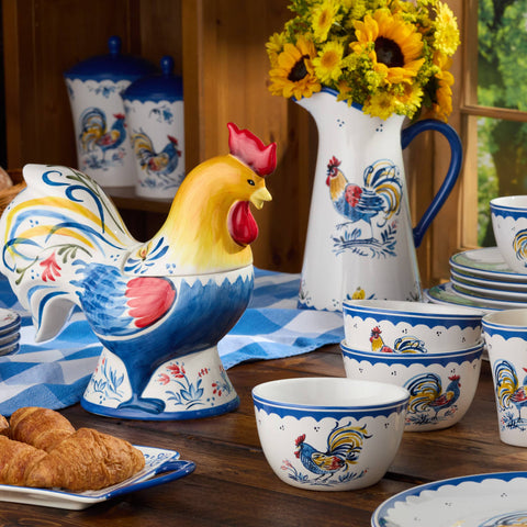 French Rooster 3-D Cookie Jar - Certified International
